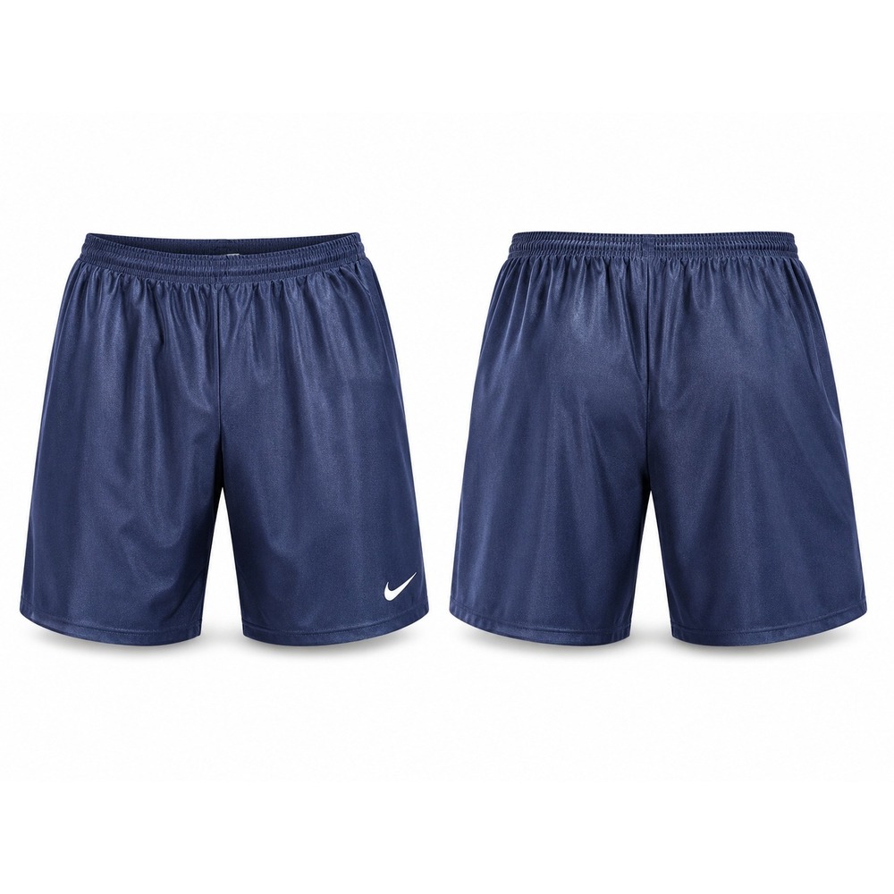 Vintage Nike Team Sport‎ Shorts XL Navy Dazzle Blue Shiny Mesh 90s Made in USA